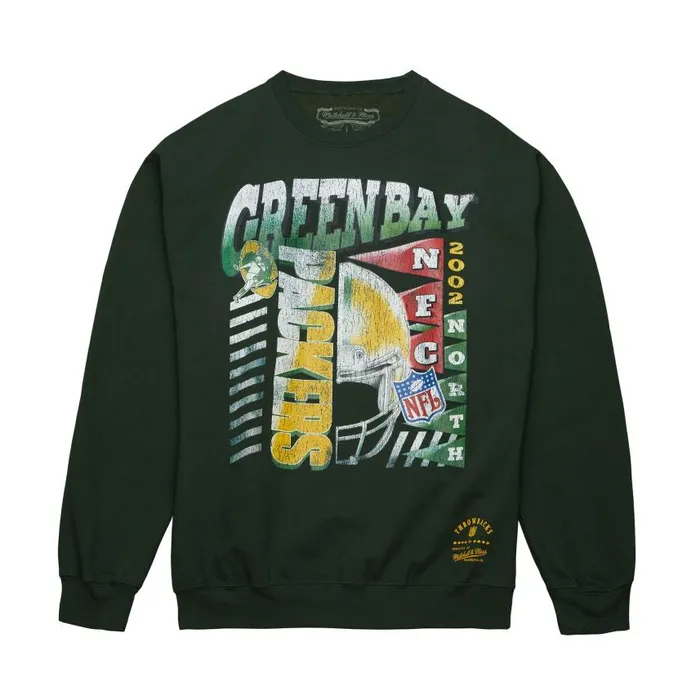 Mitchell and Ness Easy Cool Crewneck Sweatshirt Green Bay Packers Men Hoodies and Sweatshirts Mitchell and Ness Easy Cool Crewneck Sweatshirt Green Bay Packers Men Hoodies and Sweatshirts