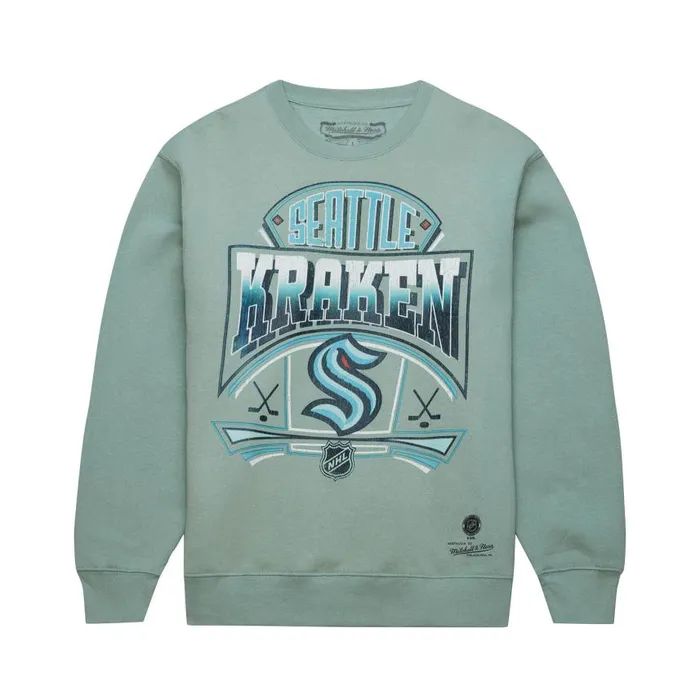 Mitchell and Ness Easy Cool Crewneck Sweatshirt Seattle Kraken Men Hoodies and Sweatshirts Mitchell and Ness Easy Cool Crewneck Sweatshirt Seattle Kraken Men Hoodies and Sweatshirts