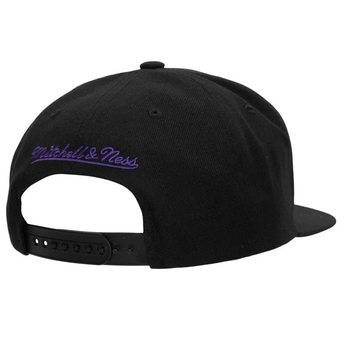 Mitchell and Ness Embroidery Glitch Snapback Los Angeles Lakers Men Hats and Headwear Mitchell and Ness Embroidery Glitch Snapback Los Angeles Lakers Men Hats and Headwear