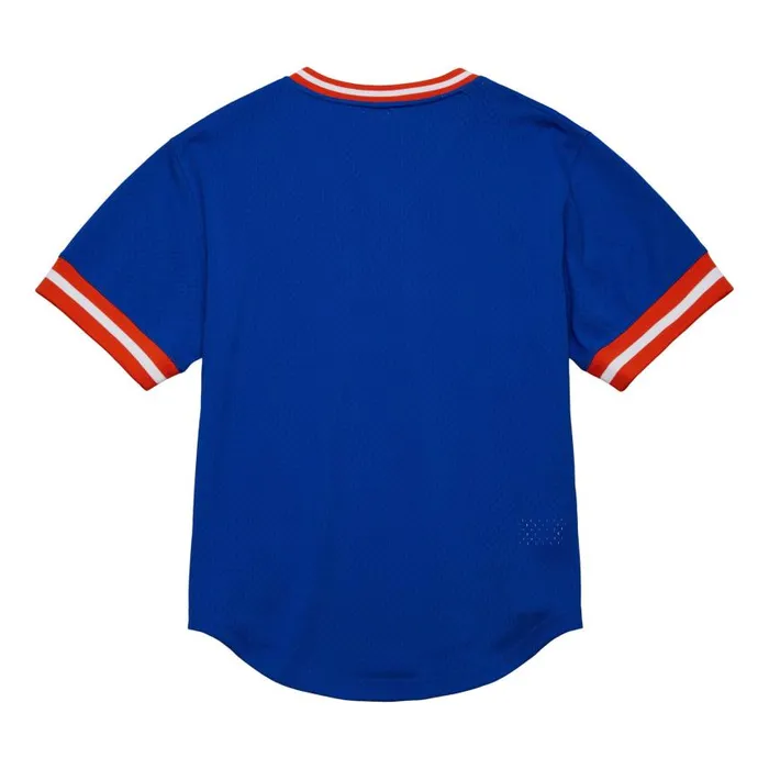 Mitchell and Ness Fashion Mesh VNeck Vintage Logo New York Knicks Men TShirts and Tops Mitchell and Ness Fashion Mesh VNeck Vintage Logo New York Knicks Men TShirts and Tops