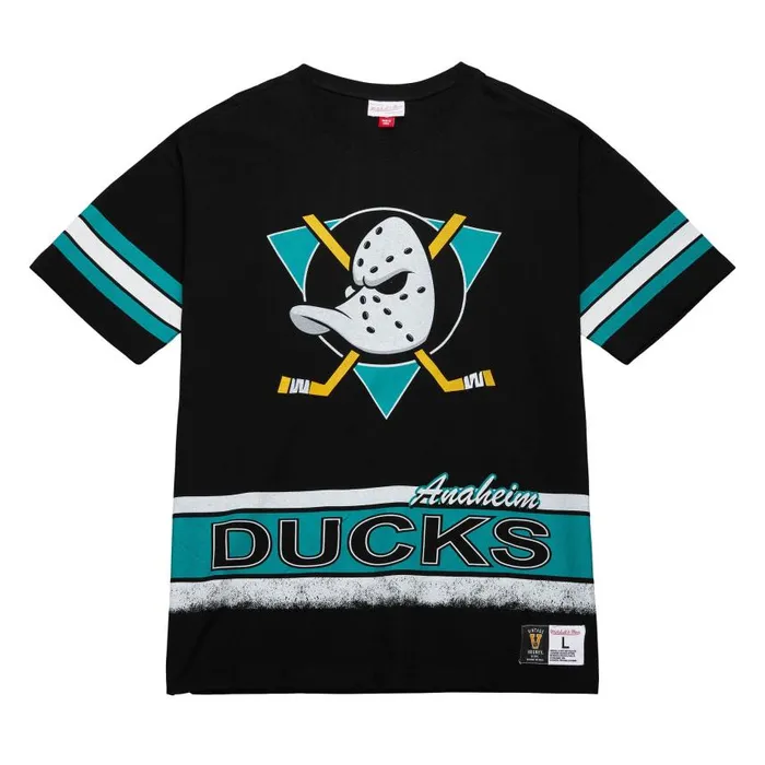 Mitchell and Ness Fashion Oversized SS Tee Vintage Logo Anaheim Ducks Men TShirts and Tops Mitchell and Ness Fashion Oversized SS Tee Vintage Logo Anaheim Ducks Men TShirts and Tops