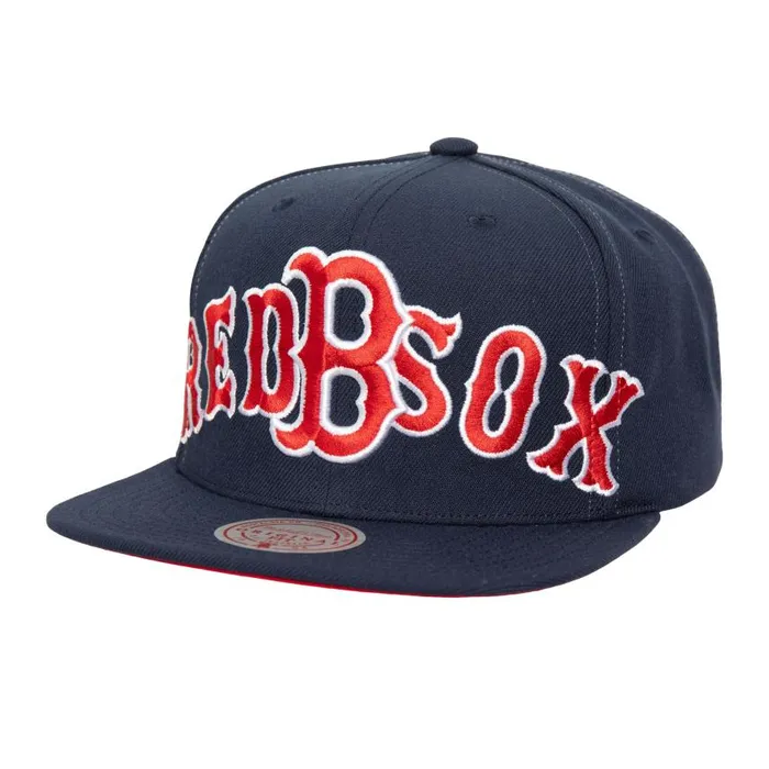 Mitchell and Ness Full Frontal Snapback Boston Red Sox Men Hats and Headwear