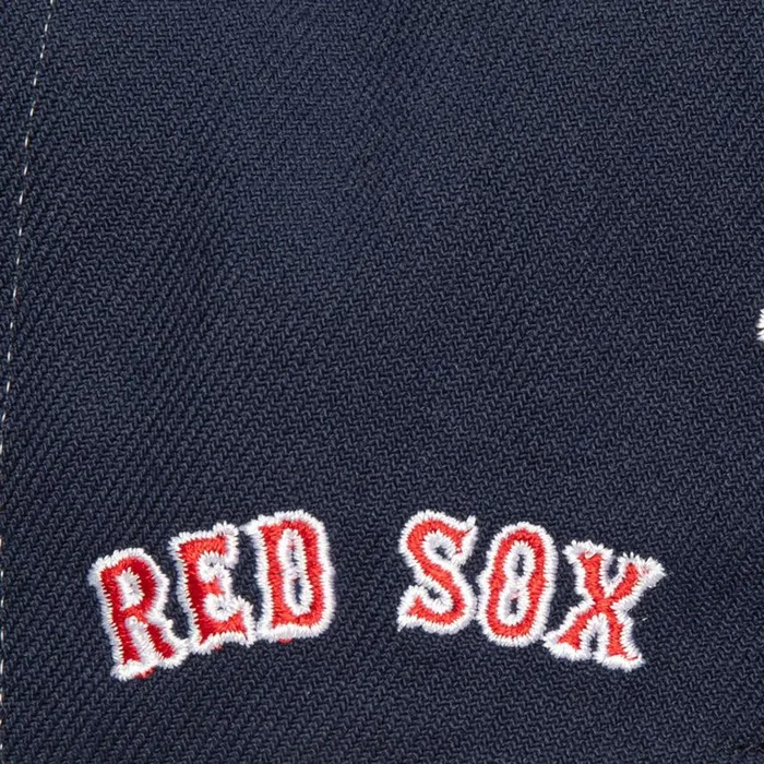 Mitchell and Ness Full Frontal Snapback Boston Red Sox Men Hats and Headwear Mitchell and Ness Full Frontal Snapback Boston Red Sox Men Hats and Headwear