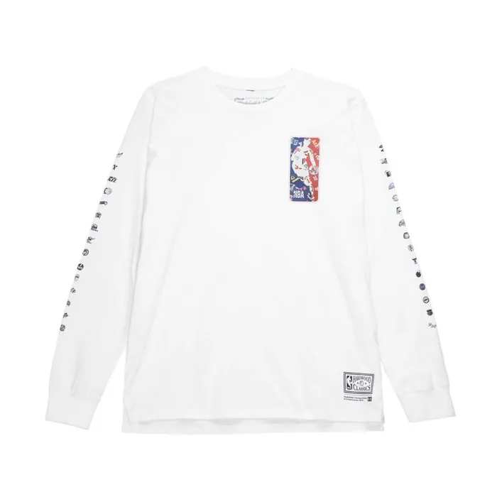Mitchell and Ness Hank Willis Thomas X Bleacher Report Long Sleeve Men TShirts and Tops