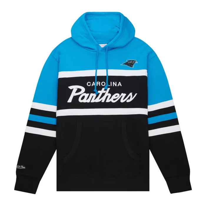 Mitchell and Ness Head Coach Hoodie Carolina Panthers Men Hoodies and Sweatshirts Mitchell and Ness Head Coach Hoodie Carolina Panthers Men Hoodies and Sweatshirts