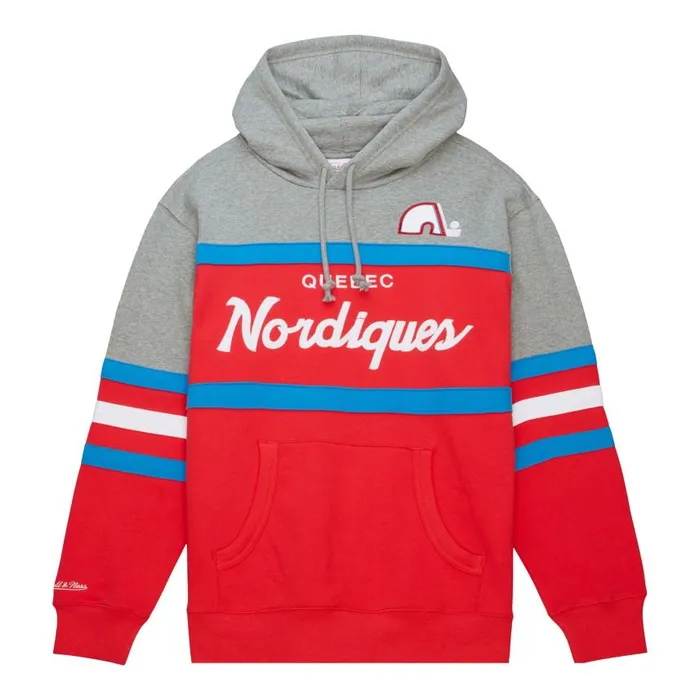 Mitchell and Ness Head Coach Hoodie Quebec Nordiques Men Hoodies and Sweatshirts Mitchell and Ness Head Coach Hoodie Quebec Nordiques Men Hoodies and Sweatshirts