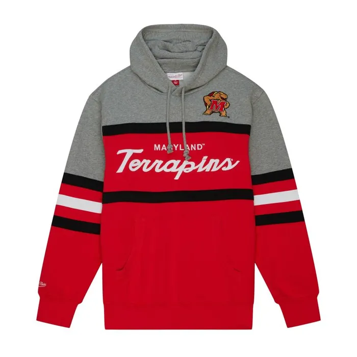 Mitchell and Ness Head Coach Hoodie University Of Maryland Men Hoodies and Sweatshirts