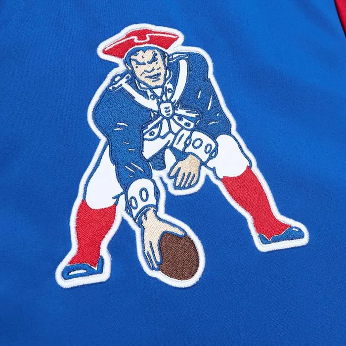 Mitchell and Ness Heavyweight Satin Jacket New England Patriots Men Jackets and Outerwear Mitchell and Ness Heavyweight Satin Jacket New England Patriots Men Jackets and Outerwear