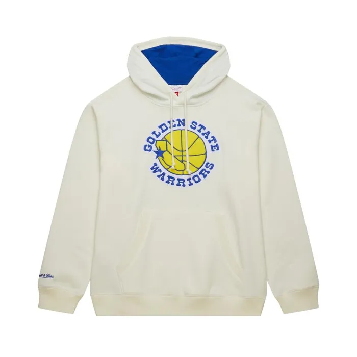 Mitchell and Ness Heritage Fleece Hoodie Vintage Logo Golden State Warriors Men Hoodies and Sweatshirts Mitchell and Ness Heritage Fleece Hoodie Vintage Logo Golden State Warriors Men Hoodies and Sweatshirts