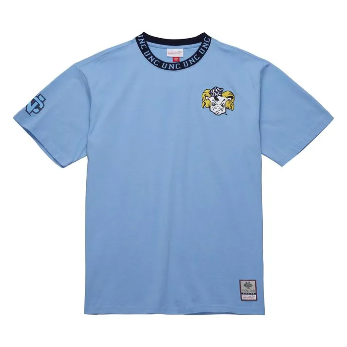 Mitchell and Ness Jacquard Ringer SS Tee Vintage Logo University Of North Carolina Men TShirts and Tops Mitchell and Ness Jacquard Ringer SS Tee Vintage Logo University Of North Carolina Men TShirts and Tops