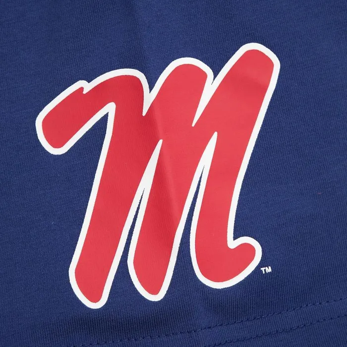 Mitchell and Ness Jaquard Ringer SS Tee Current Logo University Of Mississippi Men TShirts and Tops Mitchell and Ness Jaquard Ringer SS Tee Current Logo University Of Mississippi Men TShirts and Tops