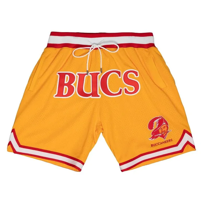 Mitchell and Ness Just Don Throwbacks Shorts Tampa Bay Buccaneers Men Shorts