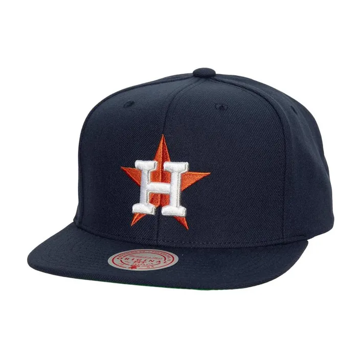 Mitchell and Ness League Patch Snapback Houston Astros Men Hats and Headwear