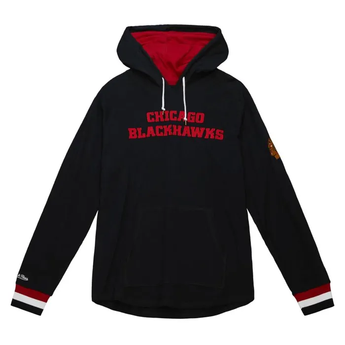 Mitchell and Ness Legendary Slub Long Sleeve Hoodie Chicago Blackhawks Men Hoodies and Sweatshirts Mitchell and Ness Legendary Slub Long Sleeve Hoodie Chicago Blackhawks Men Hoodies and Sweatshirts