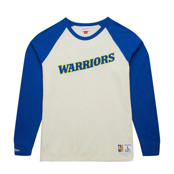 Mitchell and Ness Legendary Slub LS Vintage Logo Golden State Warriors Men TShirts and Tops Mitchell and Ness Legendary Slub LS Vintage Logo Golden State Warriors Men TShirts and Tops