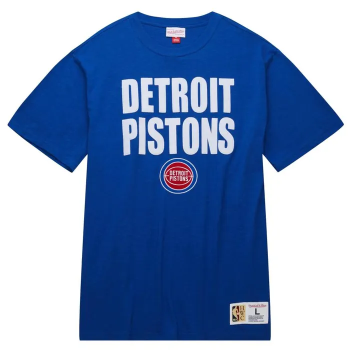 Mitchell and Ness Legendary Slub SS Tee Detroit Pistons Men TShirts and Tops