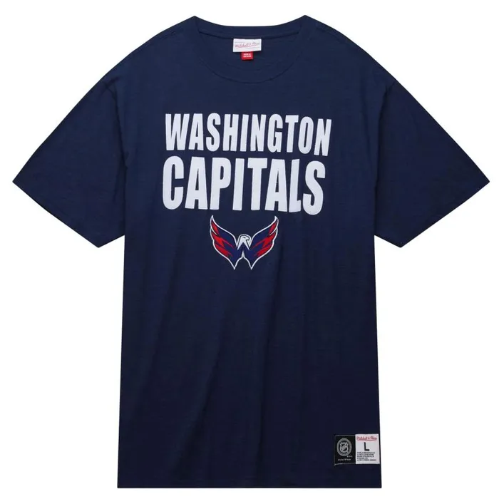 Mitchell and Ness Legendary Slub SS Tee Washington Capitals Men TShirts and Tops