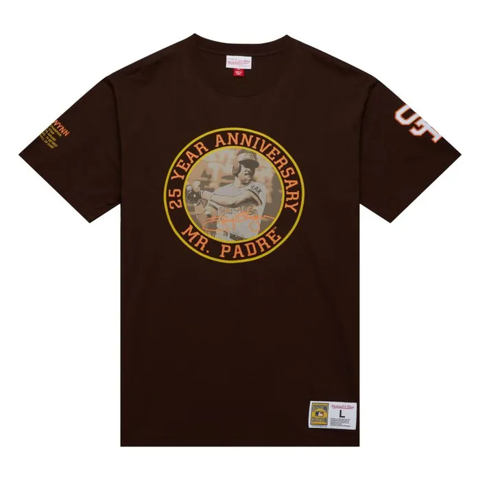 Mitchell and Ness Legends Photo Real Tee Vintage Logo San Diego Padres Tony Gwynn Men TShirts and Tops Mitchell and Ness Legends Photo Real Tee Vintage Logo San Diego Padres Tony Gwynn Men TShirts and Tops
