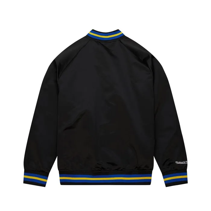 Mitchell and Ness Lightweight Satin Jacket Golden State Warriors Men Jackets and Outerwear Mitchell and Ness Lightweight Satin Jacket Golden State Warriors Men Jackets and Outerwear