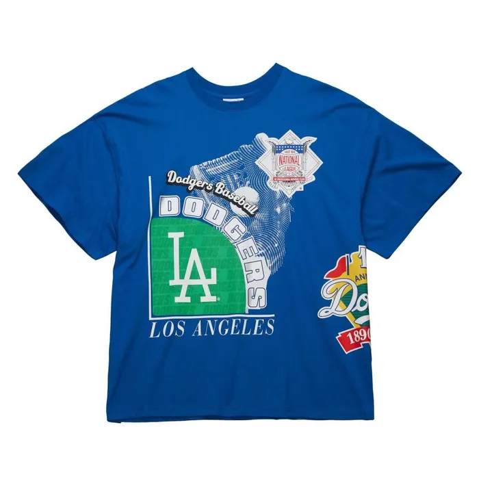 Mitchell and Ness Logo Blast SS Tee Coop Los Angeles Dodgers Men TShirts and Tops Mitchell and Ness Logo Blast SS Tee Coop Los Angeles Dodgers Men TShirts and Tops