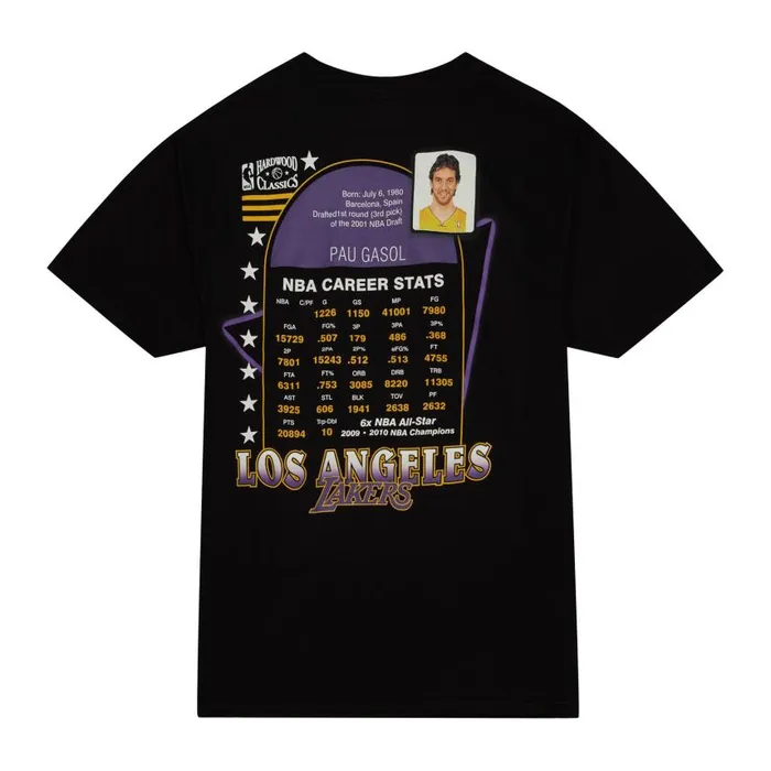 Mitchell and Ness Love For The City Tee Los Angeles Lakers Pau Gasol Men TShirts and Tops Mitchell and Ness Love For The City Tee Los Angeles Lakers Pau Gasol Men TShirts and Tops