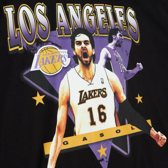Mitchell and Ness Love For The City Tee Los Angeles Lakers Pau Gasol Men TShirts and Tops Mitchell and Ness Love For The City Tee Los Angeles Lakers Pau Gasol Men TShirts and Tops