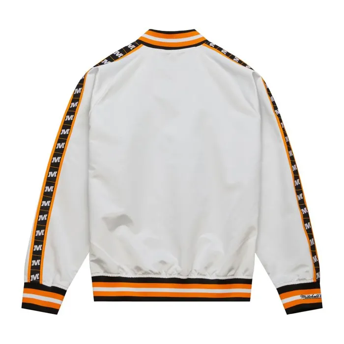 Mitchell and Ness MandN X McLaren Lightweight Satin Jacket Vegas Edition Men Jackets and Outerwear Mitchell and Ness MandN X McLaren Lightweight Satin Jacket Vegas Edition Men Jackets and Outerwear