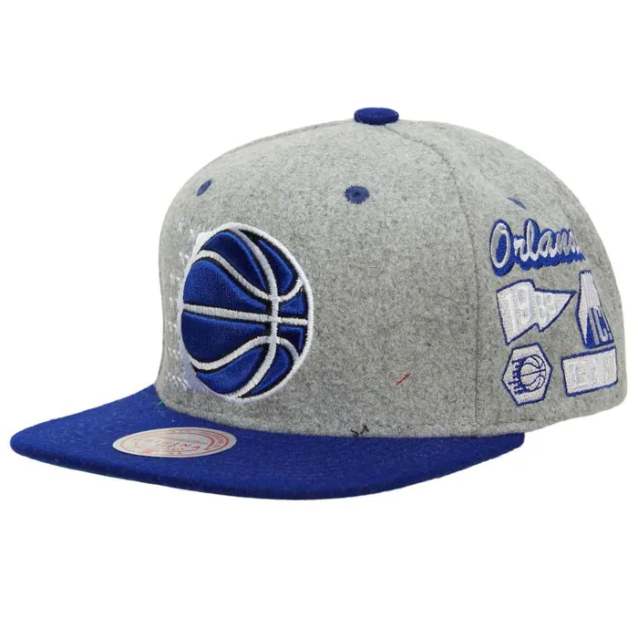 Mitchell and Ness Melton Patch Snapback HWC Orlando Magic Men Hats and Headwear Mitchell and Ness Melton Patch Snapback HWC Orlando Magic Men Hats and Headwear