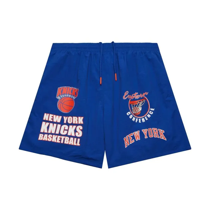 Mitchell and Ness Multi Hit Nylon Shorts Vintage Logo New York Knicks Men Shorts Mitchell and Ness Multi Hit Nylon Shorts Vintage Logo New York Knicks Men Shorts