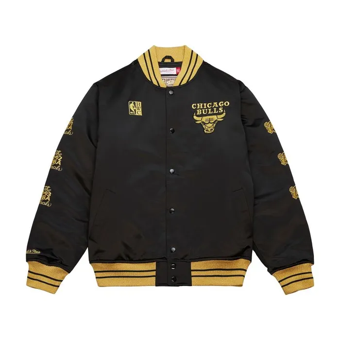 Mitchell and Ness MVP Satin Jacket Chicago Bulls Men Jackets and Outerwear