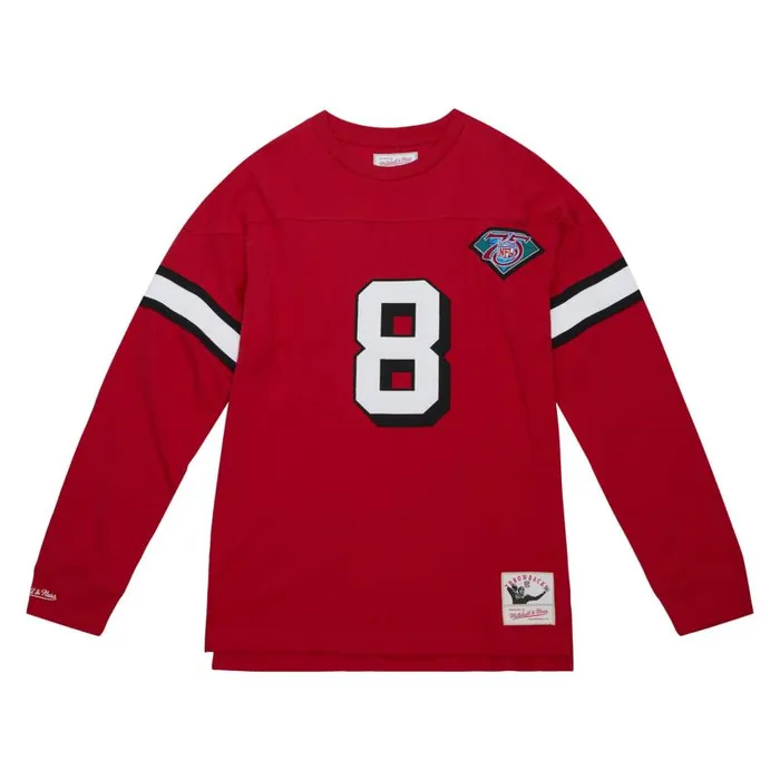 Mitchell and Ness NandN Longsleeve Tee San Francisco 49ers 1994 Steve Young Men TShirts and Tops