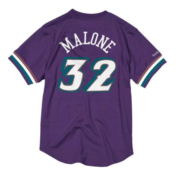 Mitchell and Ness Name And Number Mesh Top Utah Jazz 199697 Karl Malone Men TShirts and Tops Mitchell and Ness Name And Number Mesh Top Utah Jazz 199697 Karl Malone Men TShirts and Tops