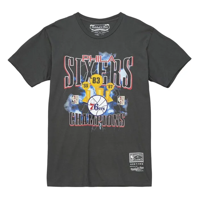 Mitchell and Ness NBA Playoffs Tee 76ers Men TShirts and Tops