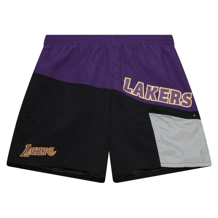 Mitchell and Ness Nylon Utility Shorts Los Angeles Lakers Men Shorts