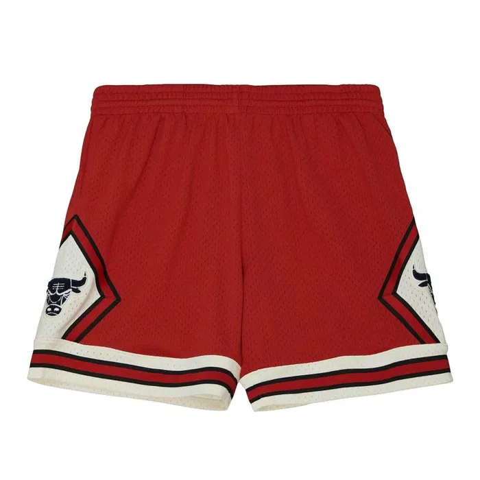 Mitchell and Ness Off Court Chenille Swingman Chicago Bulls 199798 Shorts Men Shorts