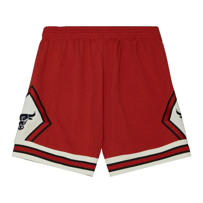 Mitchell and Ness Off Court Chenille Swingman Chicago Bulls 199798 Shorts Men Shorts Mitchell and Ness Off Court Chenille Swingman Chicago Bulls 199798 Shorts Men Shorts
