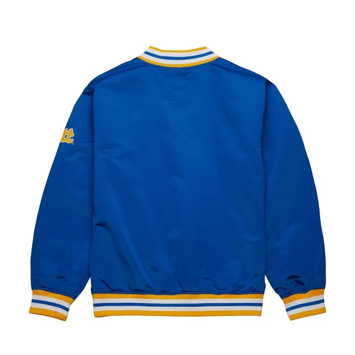 Mitchell and Ness Onfield Lightweight Satin Jacket University Of Pittsburgh Men Jackets and Outerwear Mitchell and Ness Onfield Lightweight Satin Jacket University Of Pittsburgh Men Jackets and Outerwear