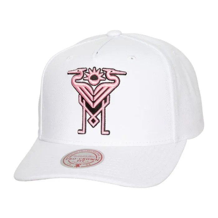 Mitchell and Ness Palm Tree Pro Snapback Inter Miami CF Men Hats and Headwear Mitchell and Ness Palm Tree Pro Snapback Inter Miami CF Men Hats and Headwear