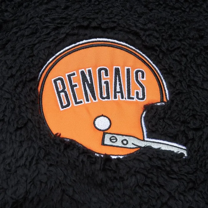 Mitchell and Ness Polar Fleece 14 Zip Pullover Hoodie Cincinnati Bengals Men Hoodies and Sweatshirts Mitchell and Ness Polar Fleece 14 Zip Pullover Hoodie Cincinnati Bengals Men Hoodies and Sweatshirts