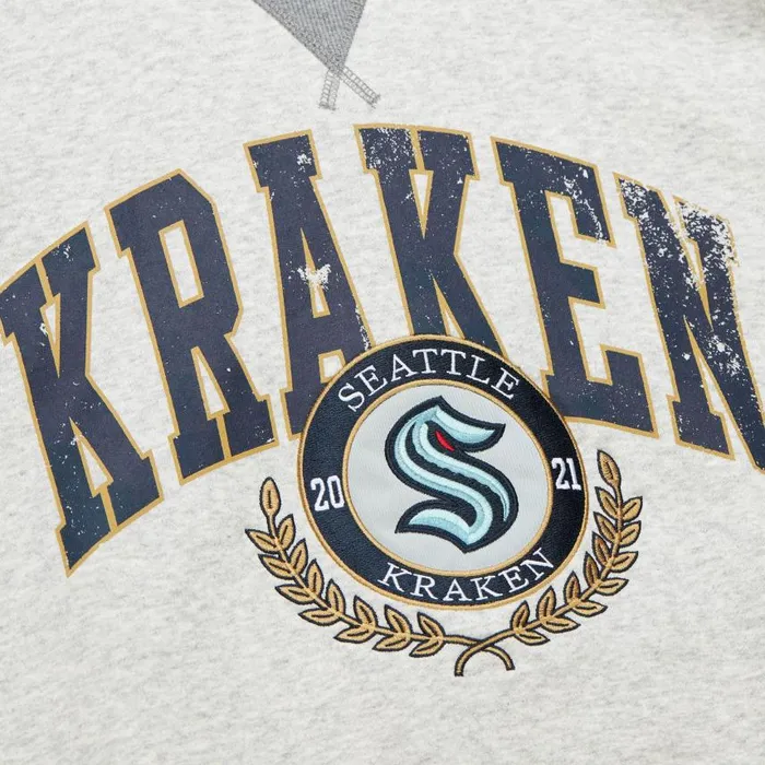 Mitchell and Ness Premium Fleece Crew Current Logo Seattle Kraken Men Hoodies and Sweatshirts Mitchell and Ness Premium Fleece Crew Current Logo Seattle Kraken Men Hoodies and Sweatshirts