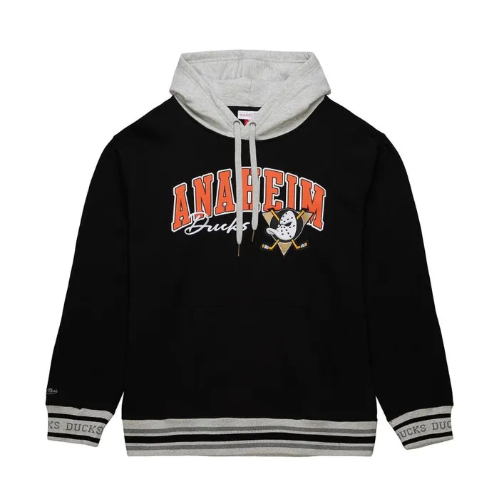 Mitchell and Ness Premium Fleece Hoodie Current Logo Anaheim Ducks Men Hoodies and Sweatshirts Mitchell and Ness Premium Fleece Hoodie Current Logo Anaheim Ducks Men Hoodies and Sweatshirts