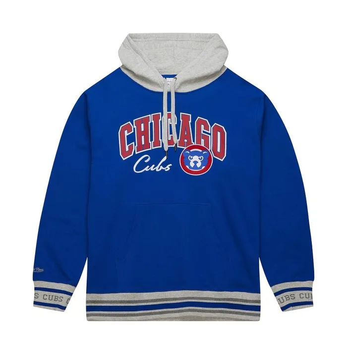 Mitchell and Ness Premium Fleece Hoodie Vintage Logo Chicago Cubs Men Hoodies and Sweatshirts Mitchell and Ness Premium Fleece Hoodie Vintage Logo Chicago Cubs Men Hoodies and Sweatshirts