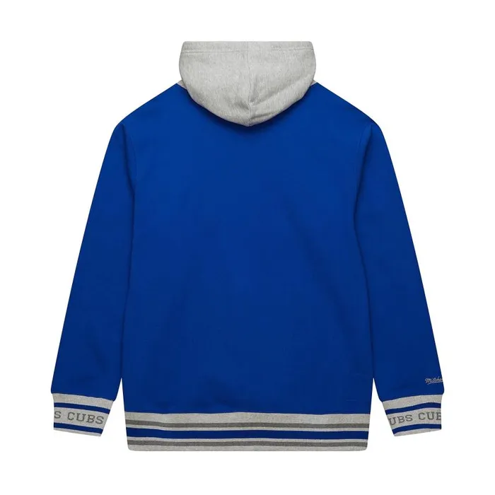 Mitchell and Ness Premium Fleece Hoodie Vintage Logo Chicago Cubs Men Hoodies and Sweatshirts
