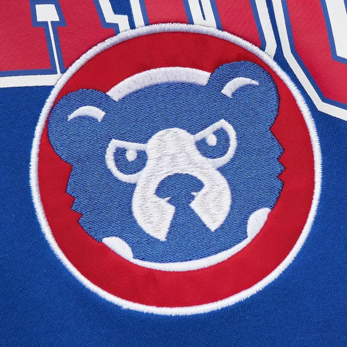 Mitchell and Ness Premium Fleece Hoodie Vintage Logo Chicago Cubs Men Hoodies and Sweatshirts