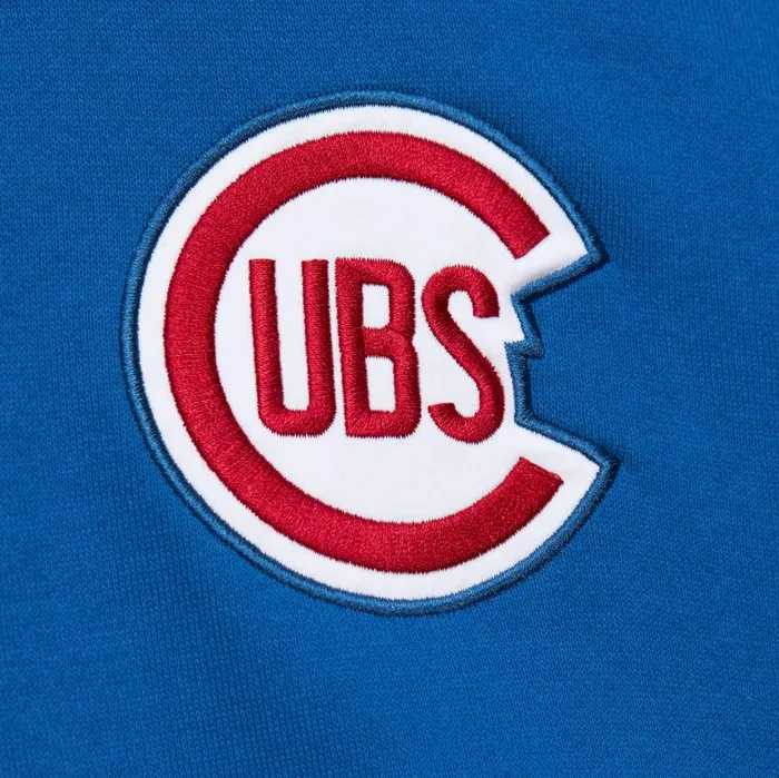 Mitchell and Ness Premium NandN Player Fleece Vintage Logo Chicago Cubs Ernie Banks Men Hoodies and Sweatshirts Mitchell and Ness Premium NandN Player Fleece Vintage Logo Chicago Cubs Ernie Banks Men Hoodies and Sweatshirts