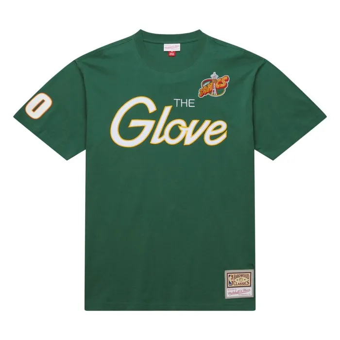 Mitchell and Ness Premium Nickname SS Tee Vintage Logo Seattle Supersonics Gary Payton Men TShirts and Tops Mitchell and Ness Premium Nickname SS Tee Vintage Logo Seattle Supersonics Gary Payton Men TShirts and Tops