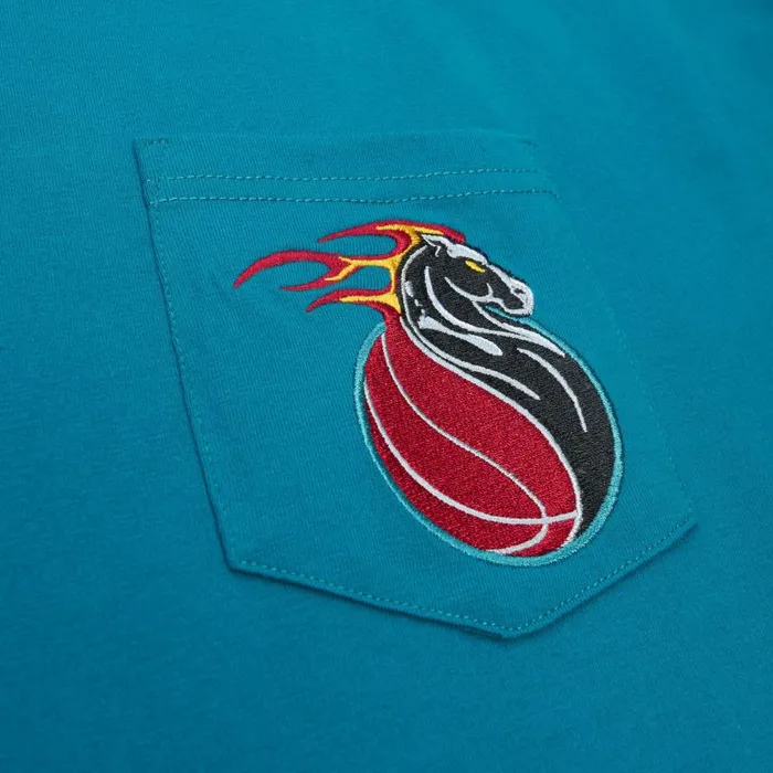 Mitchell and Ness Premium Pocket Tee Detroit Pistons Men TShirts and Tops