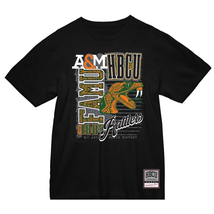 Mitchell and Ness Proud Tee Florida AandM University Men TShirts and Tops