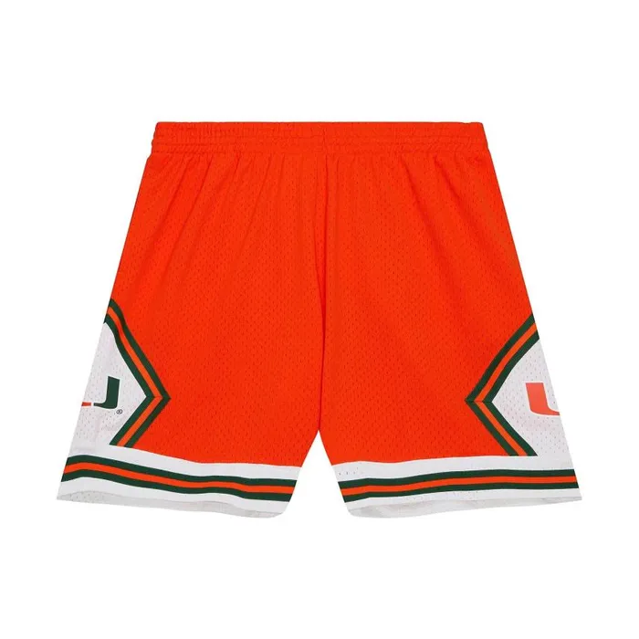 Mitchell and Ness Replica University Of Miami 1992 Shorts Men Shorts