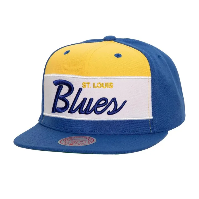 Mitchell and Ness Retro Sport Snapback Vntg St Louis Blues Men Hats and Headwear Mitchell and Ness Retro Sport Snapback Vntg St Louis Blues Men Hats and Headwear
